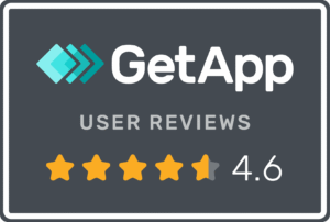 GetApp Badge 4.6 out of 5 stars