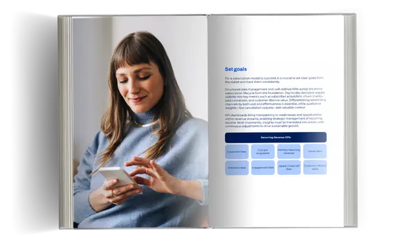 For a subscription model to succeed, it is crucial to set clear goals from the outset and track them consistently. Structured data management and well-defined KPIs across the entire subscription lifecycle form the foundation. Day-to-day decisions require visibility into key metrics such as subscriber acquisition, churn, trial-topaid conversion, and customer lifetime value. Differentiating advertising channels by both cost and effectiveness is essential, while qualitative insights—like cancellation reasons—add valuable context. KPI dashboards bring transparency to weaknesses and opportunities within revenue streams, enabling strategic management of recurring income. Most importantly, insights must be translated into action, with continuous adjustments to drive sustainable growth.
