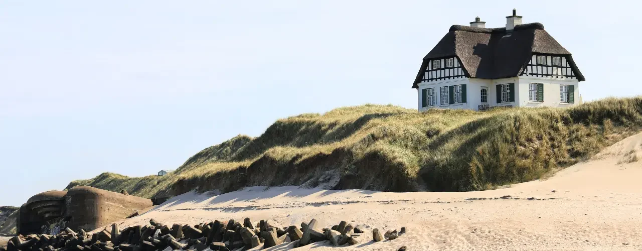 A house at the beach in Lökken, Denmark